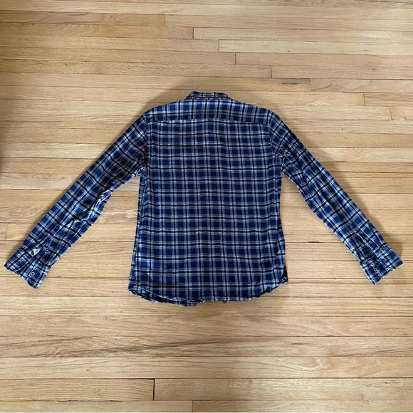 SCOTCH & SODA Button Down, Men’s Large, Blue Plaid Pattern, Great Condition! - Picture 9 of 13